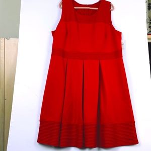 Lane Bryant Mesh Detail Red Dress (NWT) - Size 26W